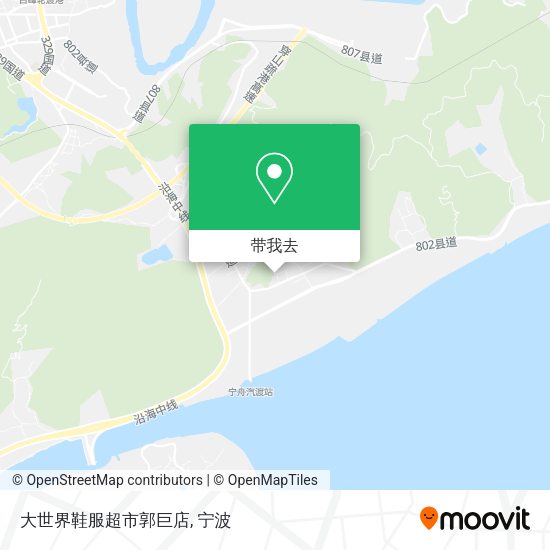 大世界鞋服超市郭巨店地图
