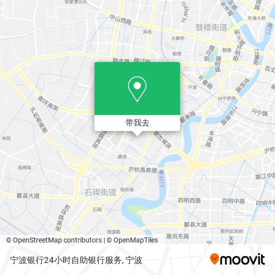 宁波银行24小时自助银行服务地图