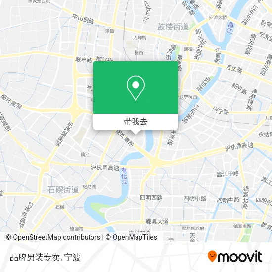 品牌男装专卖地图