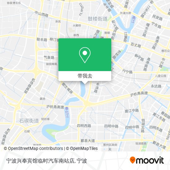 宁波兴奉宾馆临时汽车南站店地图
