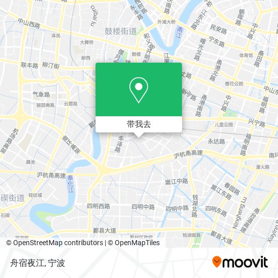 舟宿夜江地图