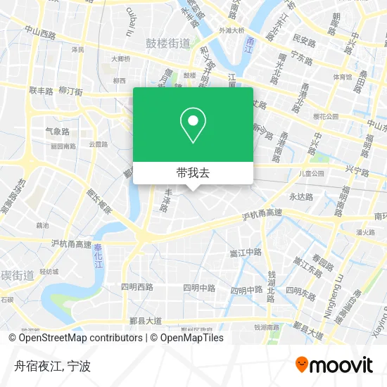 舟宿夜江地图