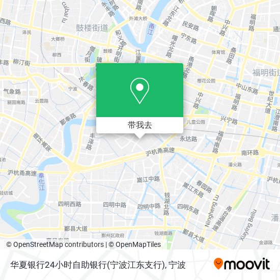 华夏银行24小时自助银行(宁波江东支行)地图