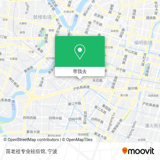 苗老祖专业祛痘馆地图