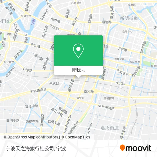 宁波天之海旅行社公司地图
