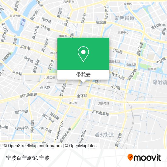 宁波百宁旅馆地图