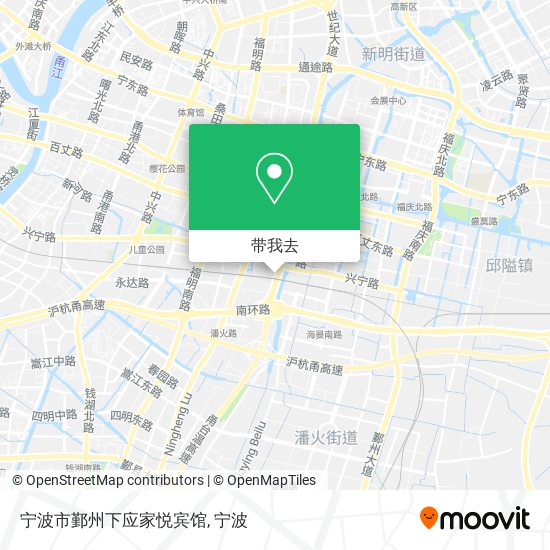 宁波市鄞州下应家悦宾馆地图