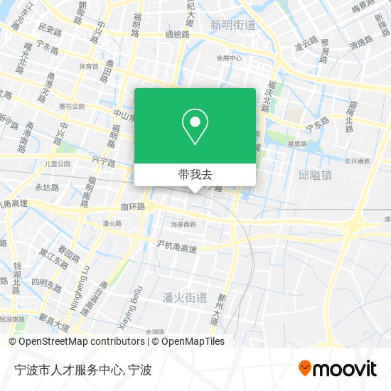 宁波市人才服务中心地图