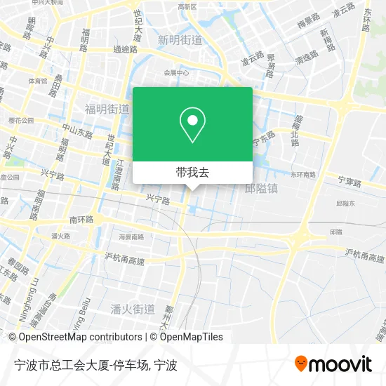 宁波市总工会大厦-停车场地图