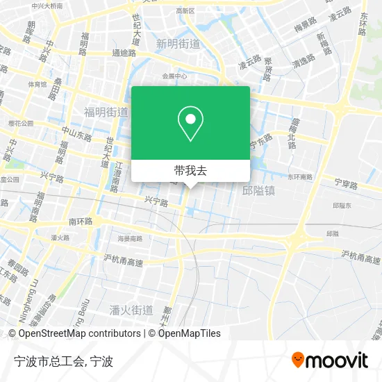 宁波市总工会地图