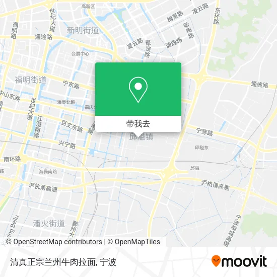 清真正宗兰州牛肉拉面地图