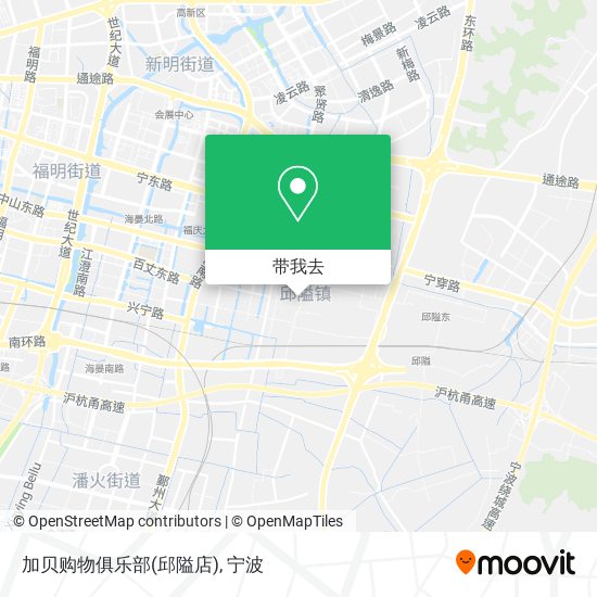 加贝购物俱乐部(邱隘店)地图