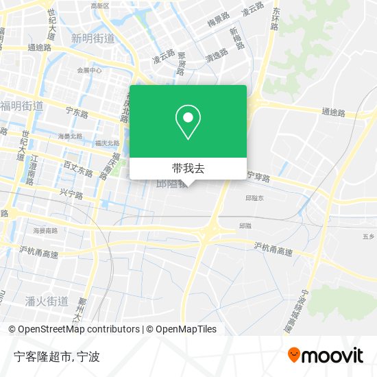 宁客隆超市地图