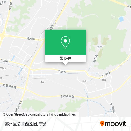 鄞州区公墓西逸园地图