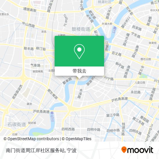 南门街道周江岸社区服务站地图