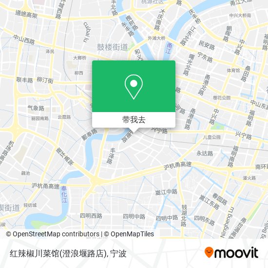 红辣椒川菜馆(澄浪堰路店)地图