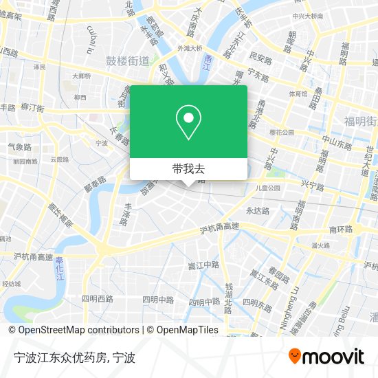宁波江东众优药房地图
