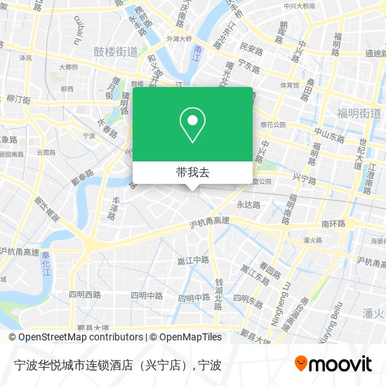 宁波华悦城市连锁酒店（兴宁店）地图