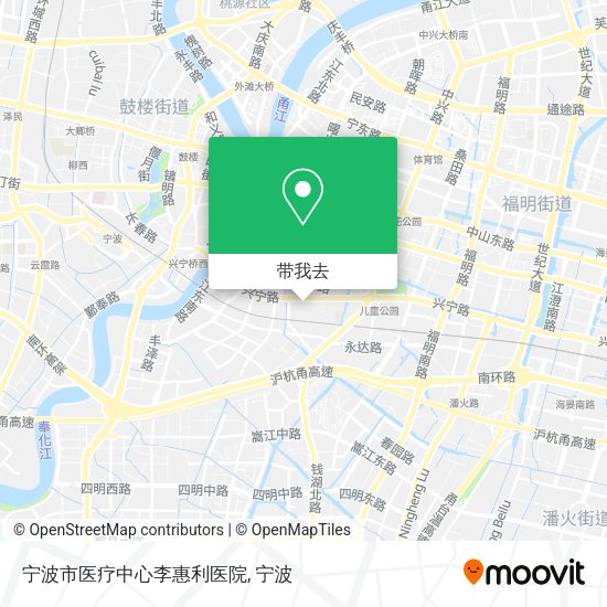 宁波市医疗中心李惠利医院地图