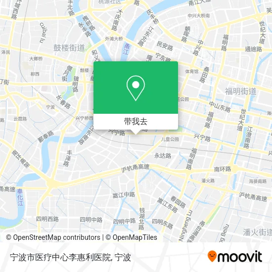 宁波市医疗中心李惠利医院地图