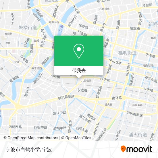 宁波市白鹤小学地图