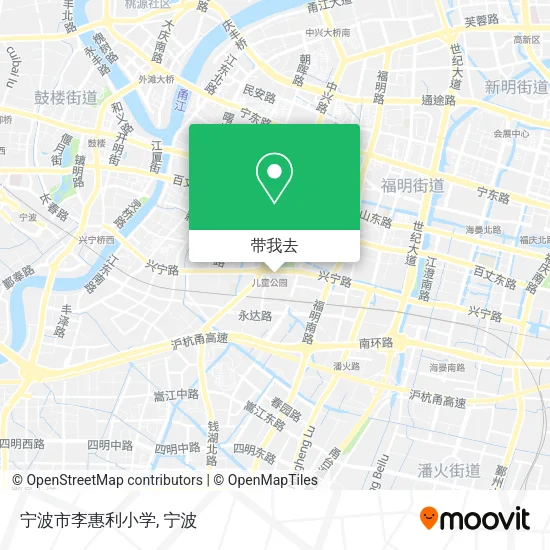 宁波市李惠利小学地图