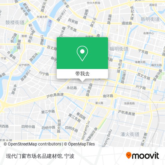 现代门窗市场名品建材馆地图