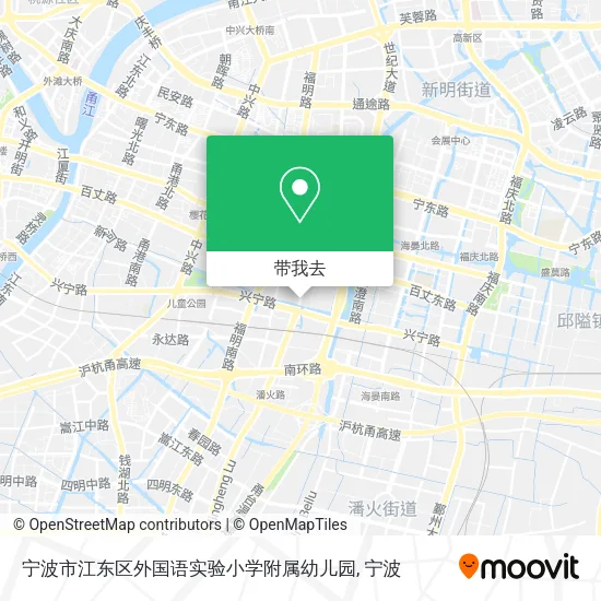 宁波市江东区外国语实验小学附属幼儿园地图