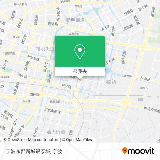 宁波东部新城银泰城地图