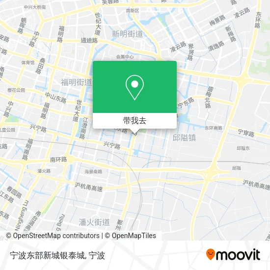 宁波东部新城银泰城地图