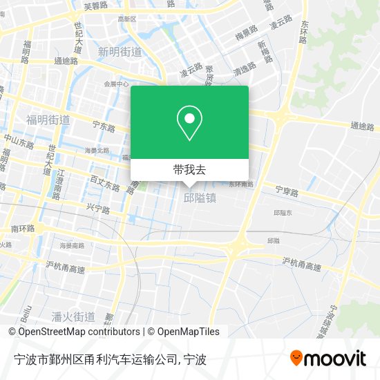 宁波市鄞州区甬利汽车运输公司地图