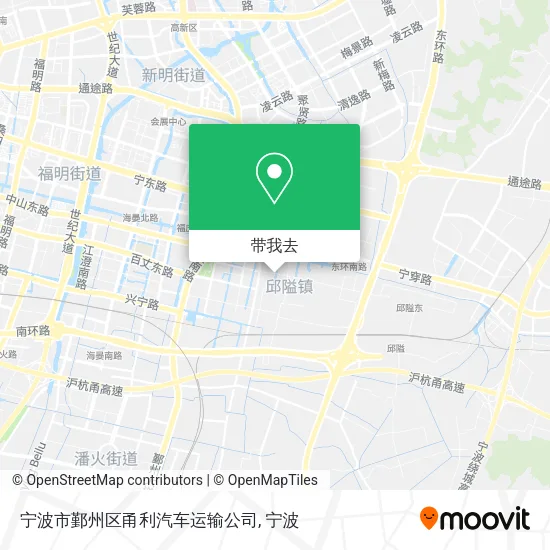 宁波市鄞州区甬利汽车运输公司地图
