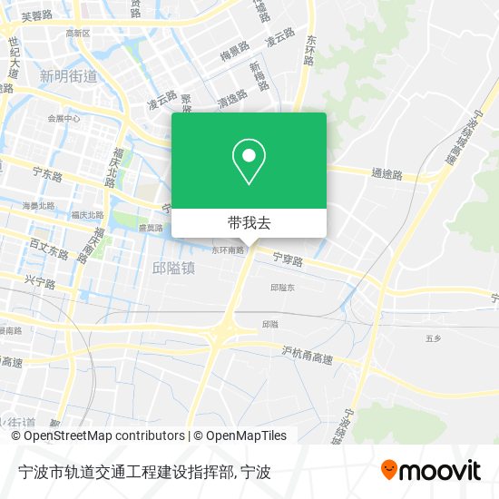 宁波市轨道交通工程建设指挥部地图