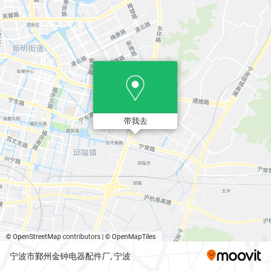 宁波市鄞州金钟电器配件厂地图