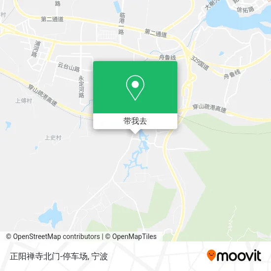 正阳禅寺北门-停车场地图