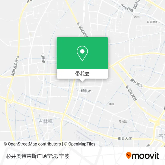 杉井奥特莱斯广场宁波地图