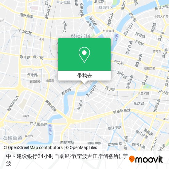 中国建设银行24小时自助银行(宁波尹江岸储蓄所)地图