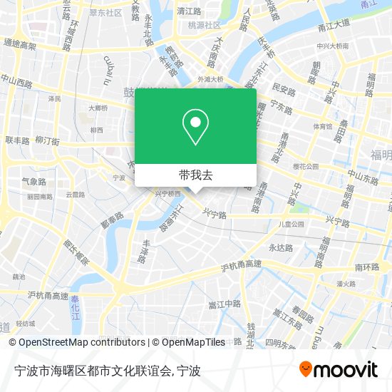 宁波市海曙区都市文化联谊会地图