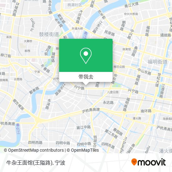 牛杂王面馆(王隘路)地图