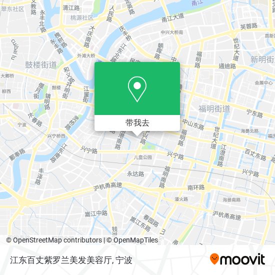 江东百丈紫罗兰美发美容厅地图
