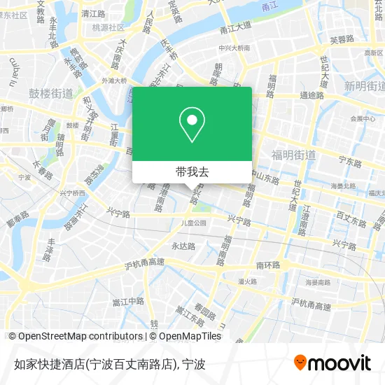 如家快捷酒店(宁波百丈南路店)地图