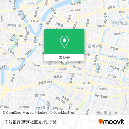 宁波银行(新河社区支行)地图
