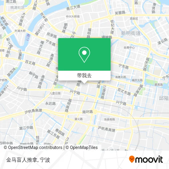 金马盲人推拿地图