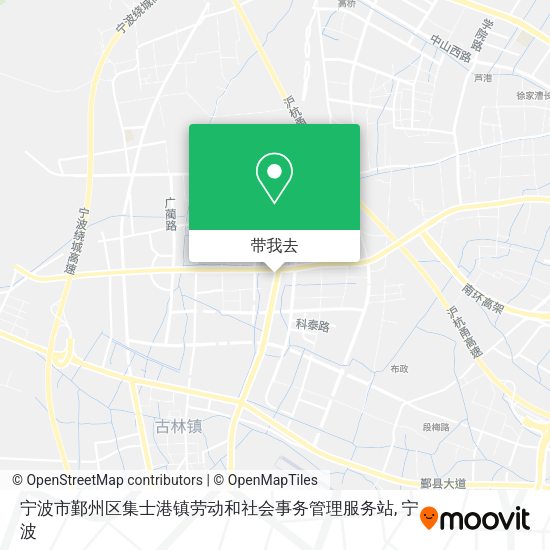 宁波市鄞州区集士港镇劳动和社会事务管理服务站地图