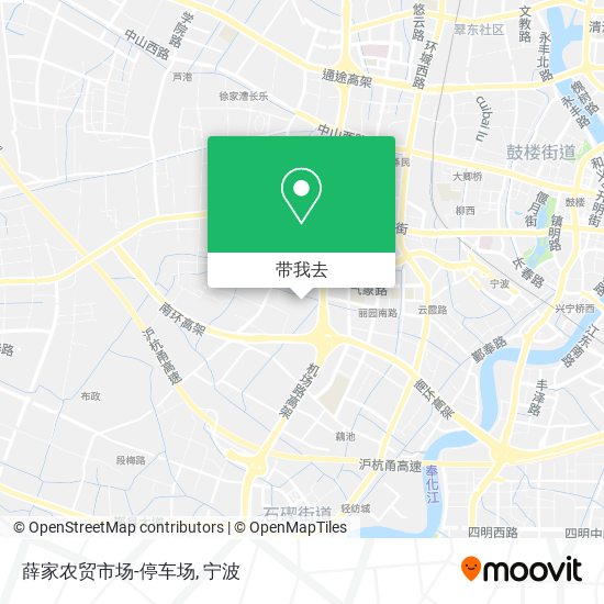 薛家农贸市场-停车场地图