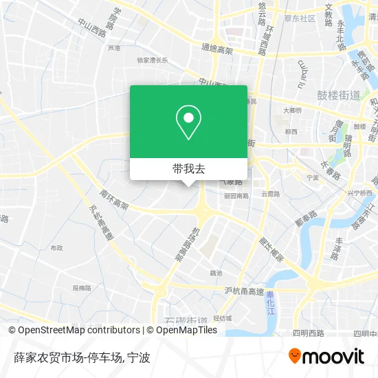薛家农贸市场-停车场地图