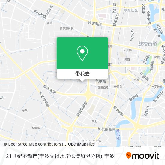 21世纪不动产(宁波立得水岸枫情加盟分店)地图