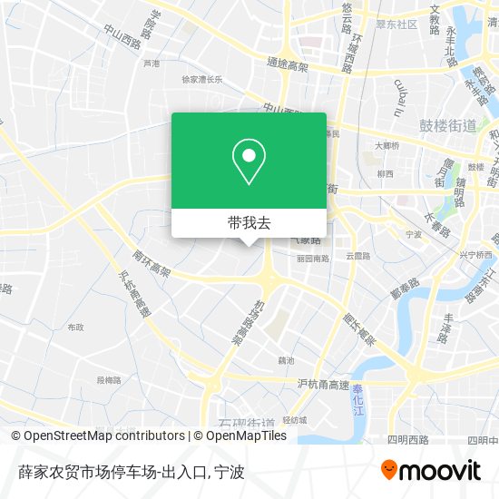 薛家农贸市场停车场-出入口地图