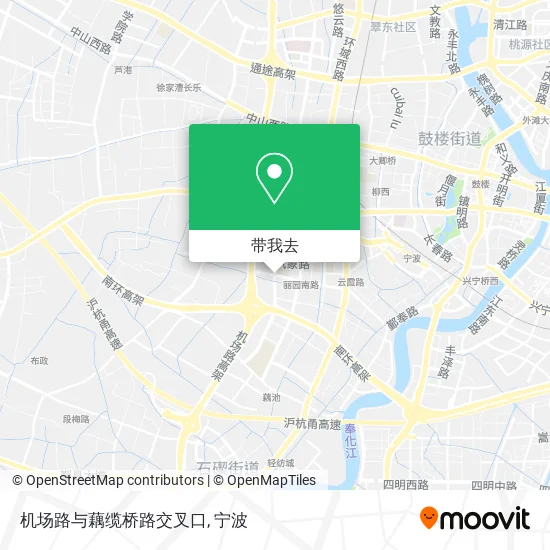 机场路与藕缆桥路交叉口地图