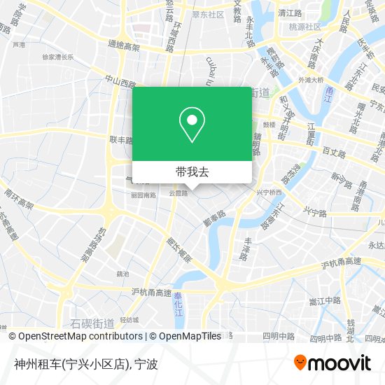 神州租车(宁兴小区店)地图